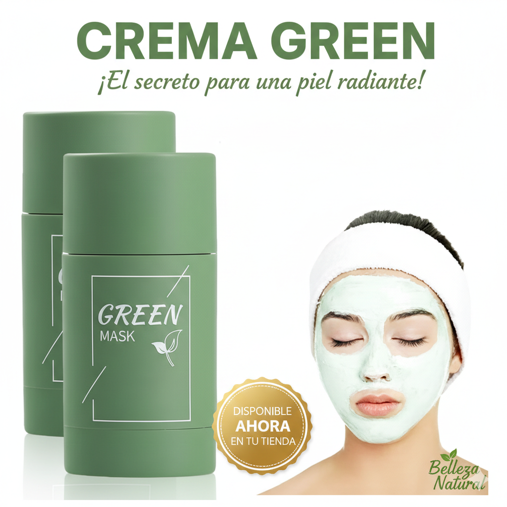 Máscarilla de té verde en barra